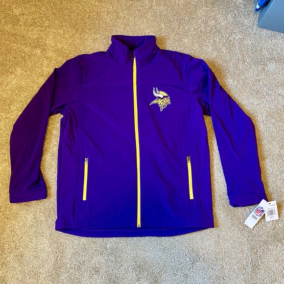 NFL Other - Brand New Purple Mens Large Minnesota Vikings NFL Warm Coat Jacket with tags